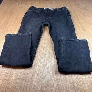 Ann Taylor LOFT Curvy Boot Jeans Womens 10 Dark Wash Mid Rise Denim